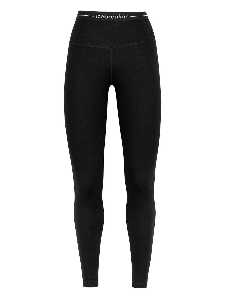 Black Women's Icebreaker Merino 260 Tech High Rise Leggings | USA 1533JPQJ